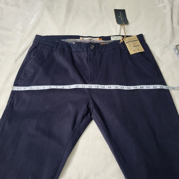 Tailor Vintage Navy Blue Mens Pants. 38x32. Stretch. Cotton Blend - Picture 11 of 16